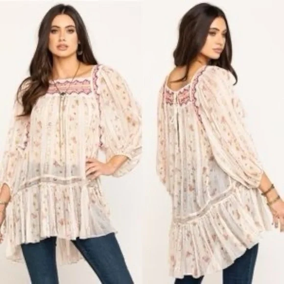 Free People Dance Magic Boho Tunic S - Picture 1 of 7